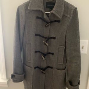 Banana Republic grey wool pea coat